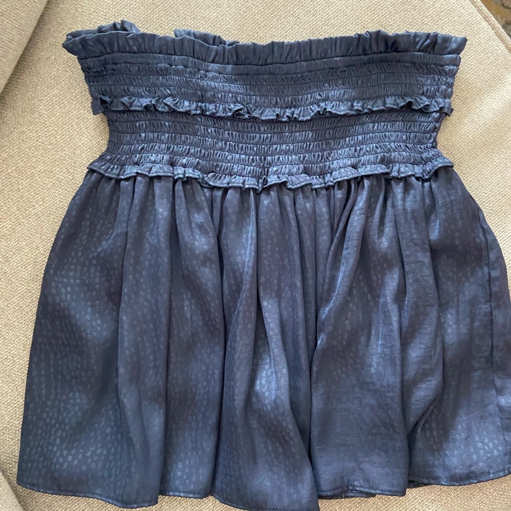 mustard seed navy skirt